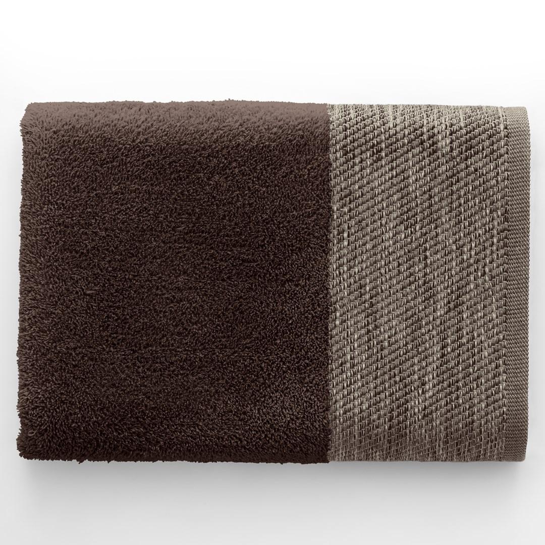 Håndklæde - AmeliaHome Aria, brun 70 × 140 cm billede