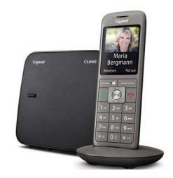 Trådløs DECT fastnettelefon Gigaset CL660 - antracit/sort billede