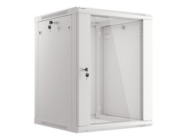 Væghængt rackskab 15U - Lanberg, grå (600×600 mm) billede