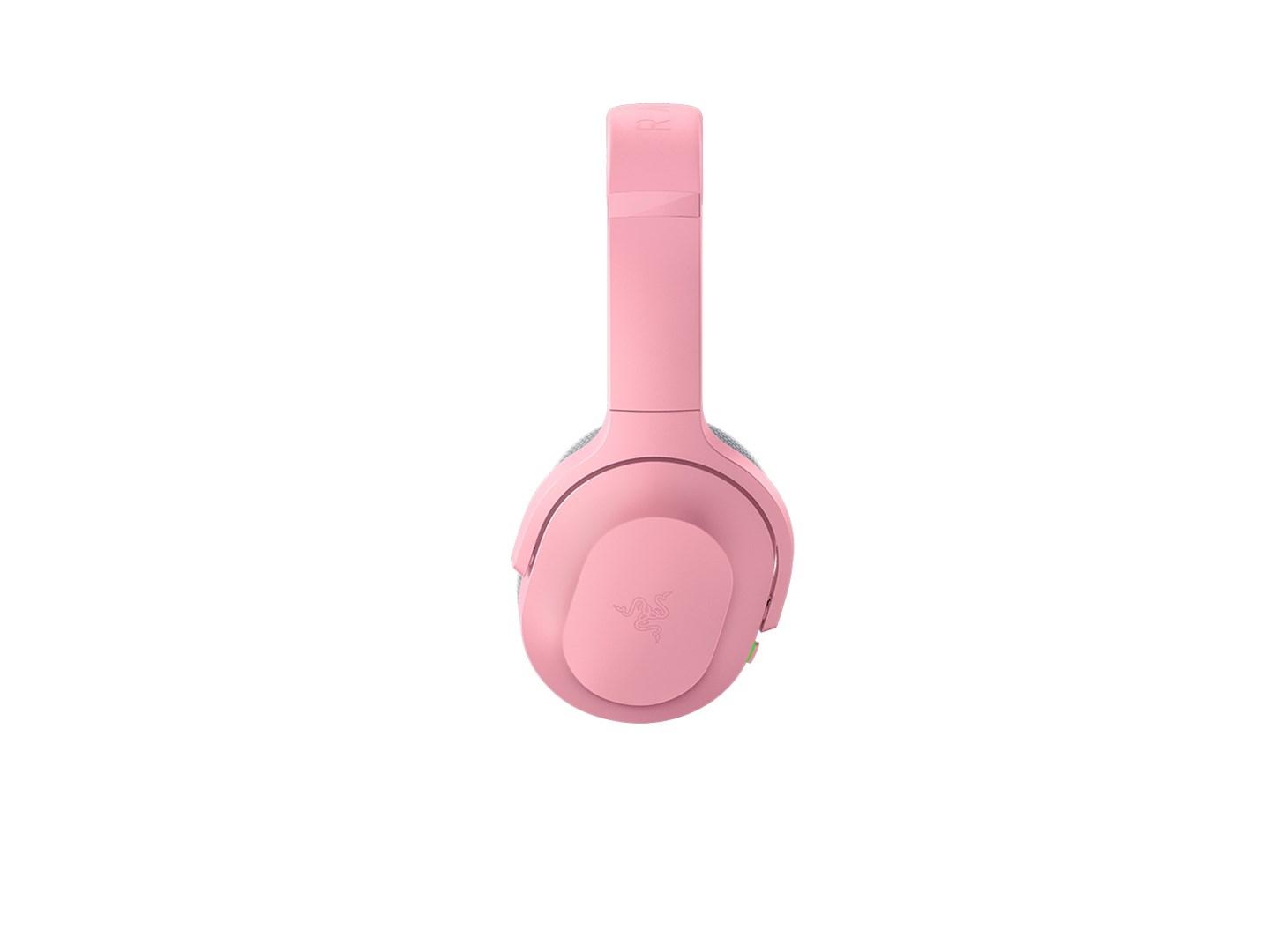 Trådløse gaming høretelefoner Razer Barracuda – Bluetooth/USB-C, grå/rosa (Quartz) billede