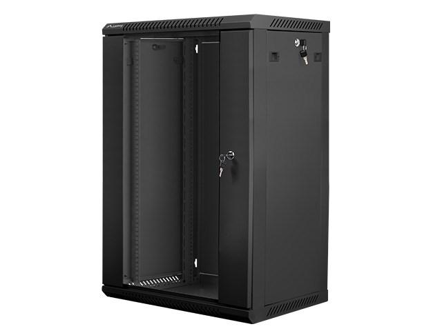 19" vægskab 18U - Lanberg, sort (600×450 mm) billede