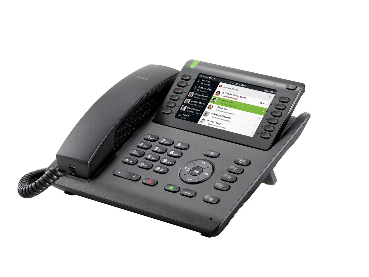 IP-telefon Unify OpenScape Desk Phone CP700, sort, TFT-skÃ¦rm billede