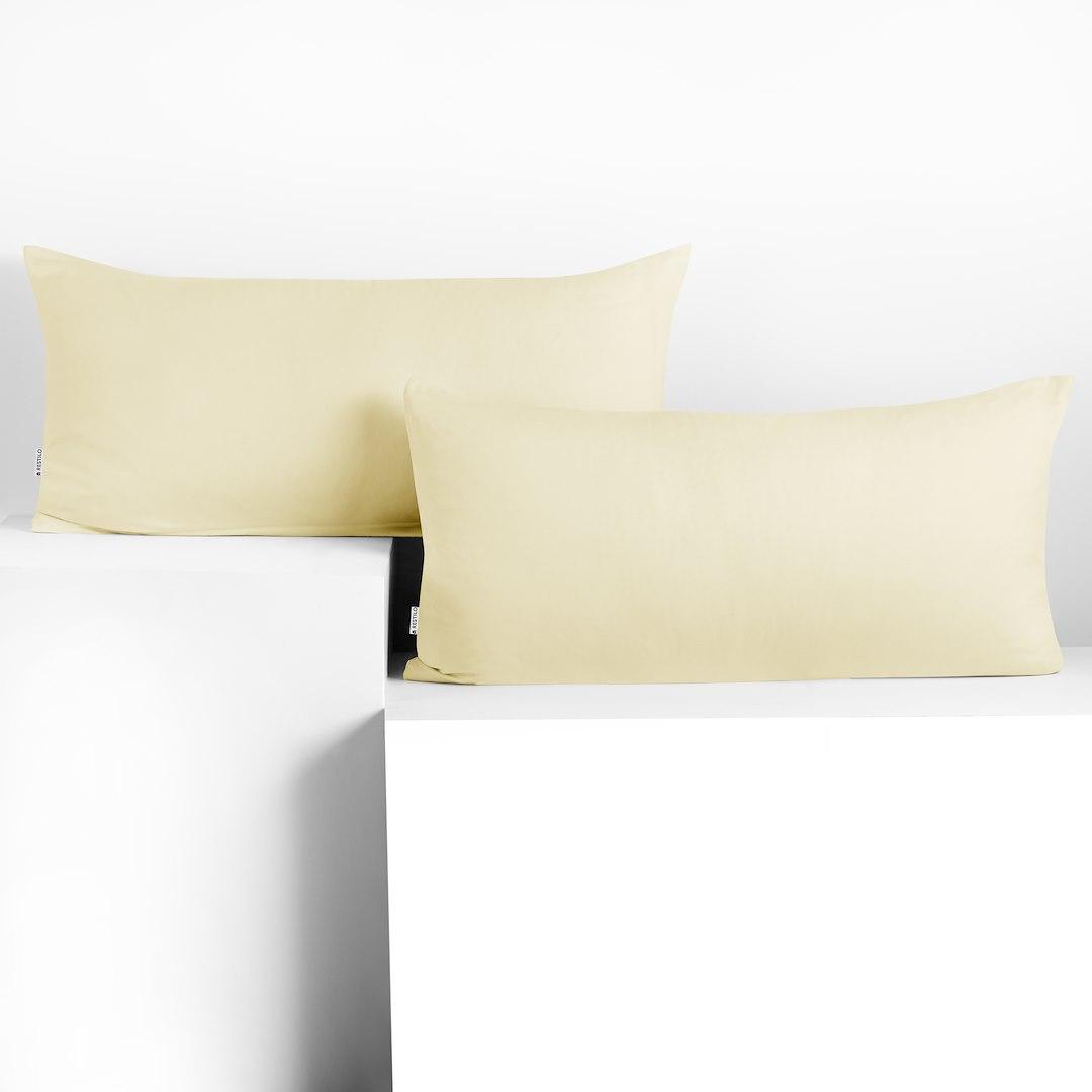 Pudebetræk 40x80 jersey - DecoKing AMBER, creme, klassisk billede