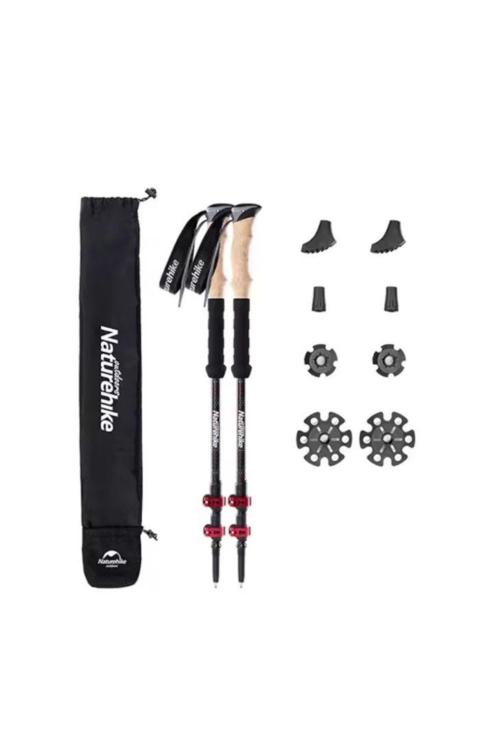 Vandrestave Naturehike - Red Carbon Poles nh20ds003 billede