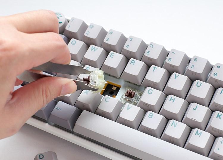 Gaming tastatur Ducky One 3 SF â USB, QWERTY (engelsk), grÃ¥ billede