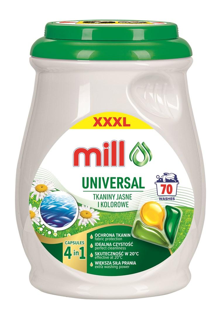 Vaskekapsler universal 3-kammer - MILL, 70 stk. billede