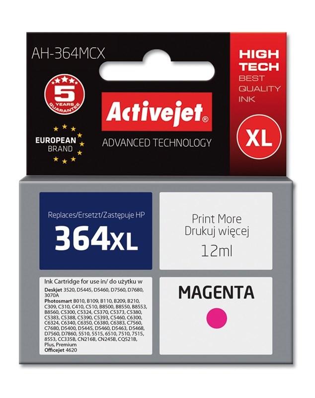 BlÃ¦kpatron til HP 364XL â Activejet Premium, magenta, 12 ml (kompatibel) billede
