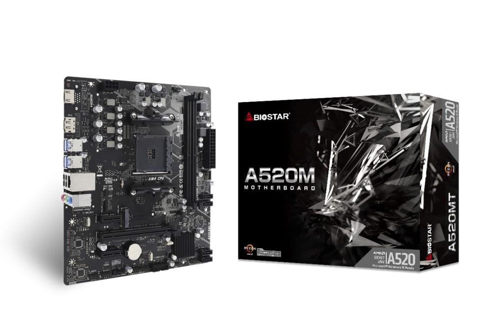 Bundkort Biostar A520MT micro ATX til AMD Ryzen billede