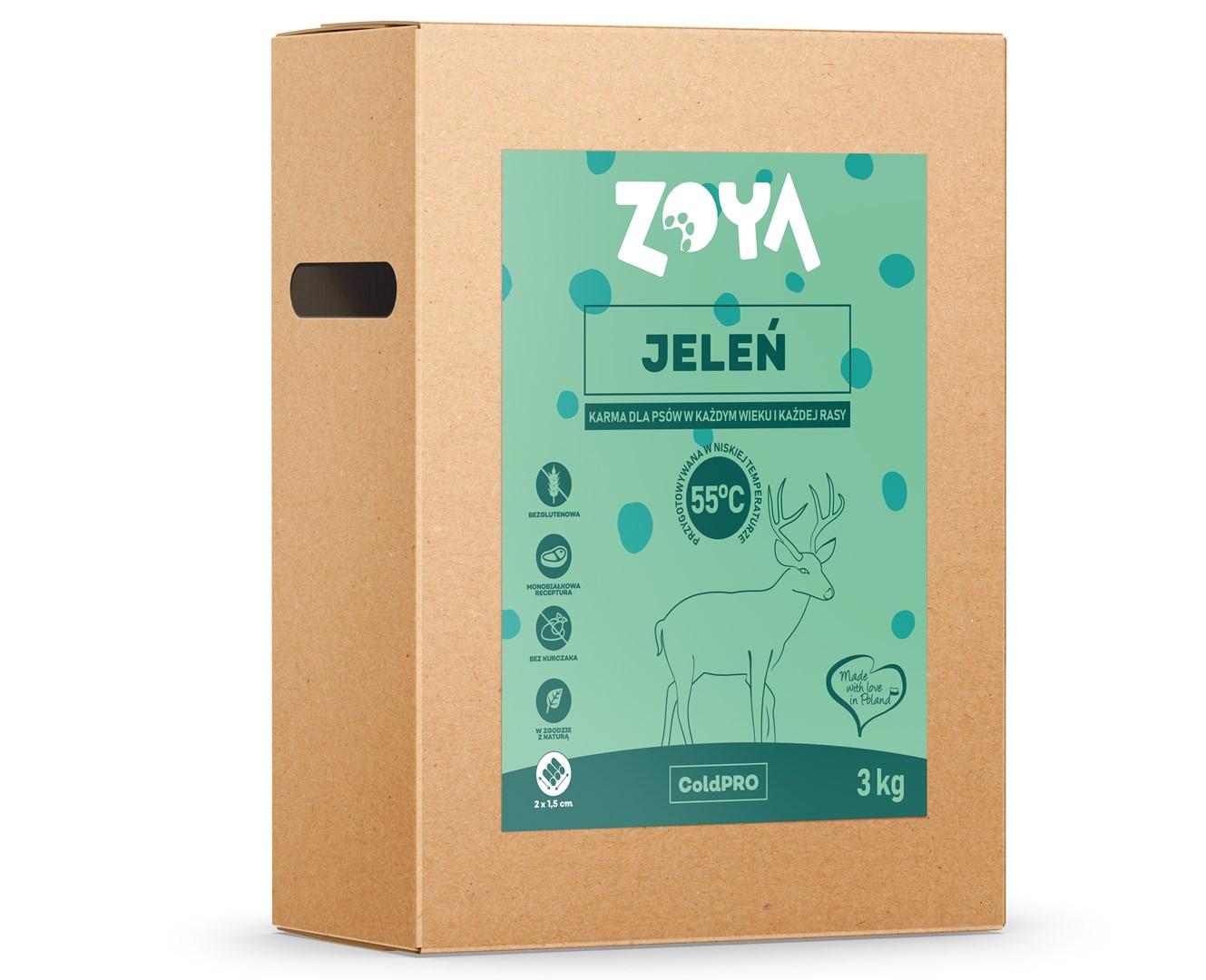 Hundefoder tørfoder ZOYA ColdPRO Hjort – 3 kg billede