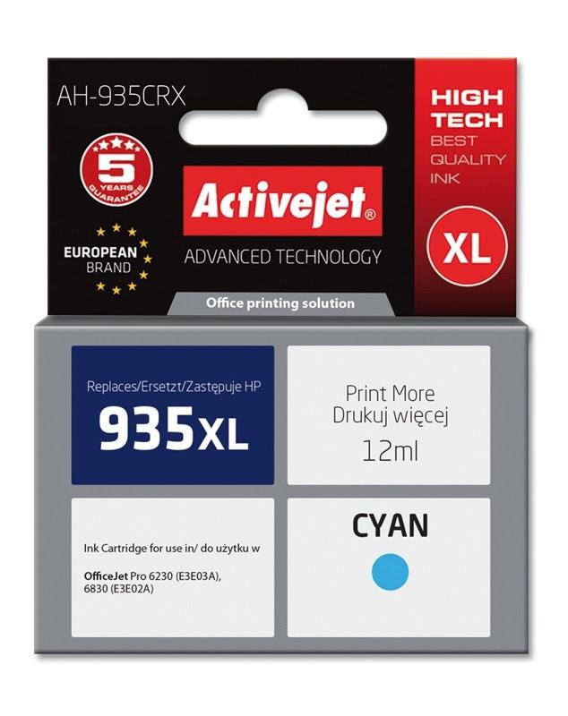 Blækpatron Activejet HP 935XL cyan – Premium, 12 ml (kompatibel) billede