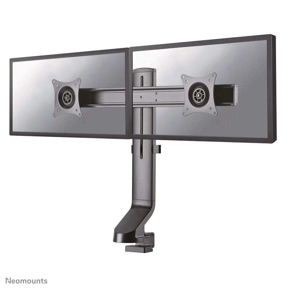 Skærmarm til 2 skærme – Neomounts FPMA-D860DBLACK, 10–27", sort billede