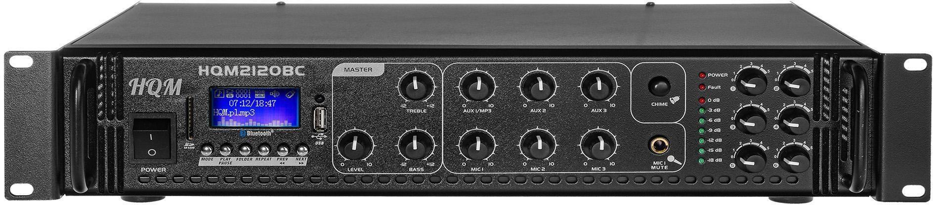 Forstærker til instrument - HQM HQM2120BC med FM/MP3/Bluetooth, 120 W billede