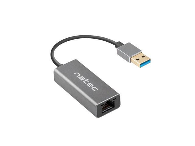 USB netværksadapter NATEC Cricket – USB-A 3.0 til RJ45 (1 Gbit/s) billede