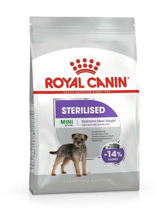 Hundefoder til små racer Royal Canin Mini Sterilised tørfoder – 1 kg billede