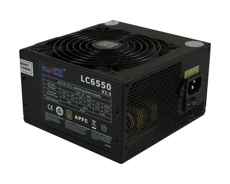Strømforsyning ATX 550 W - LC-POWER LC6550 V2.3 (sort) billede