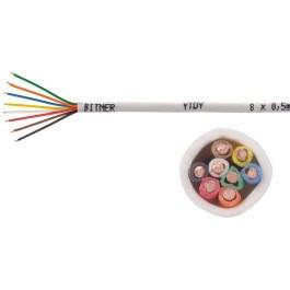 Alarmkabel BITNER YTDY 8×0,5 – 100 m, hvid billede