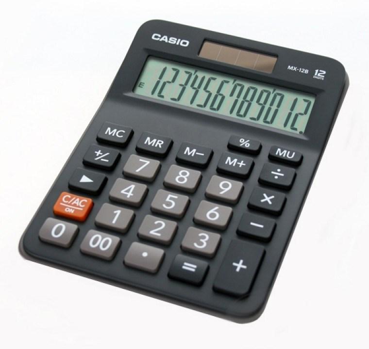 Lommeregner Casio MX-12B - 12-cifret, sort billede