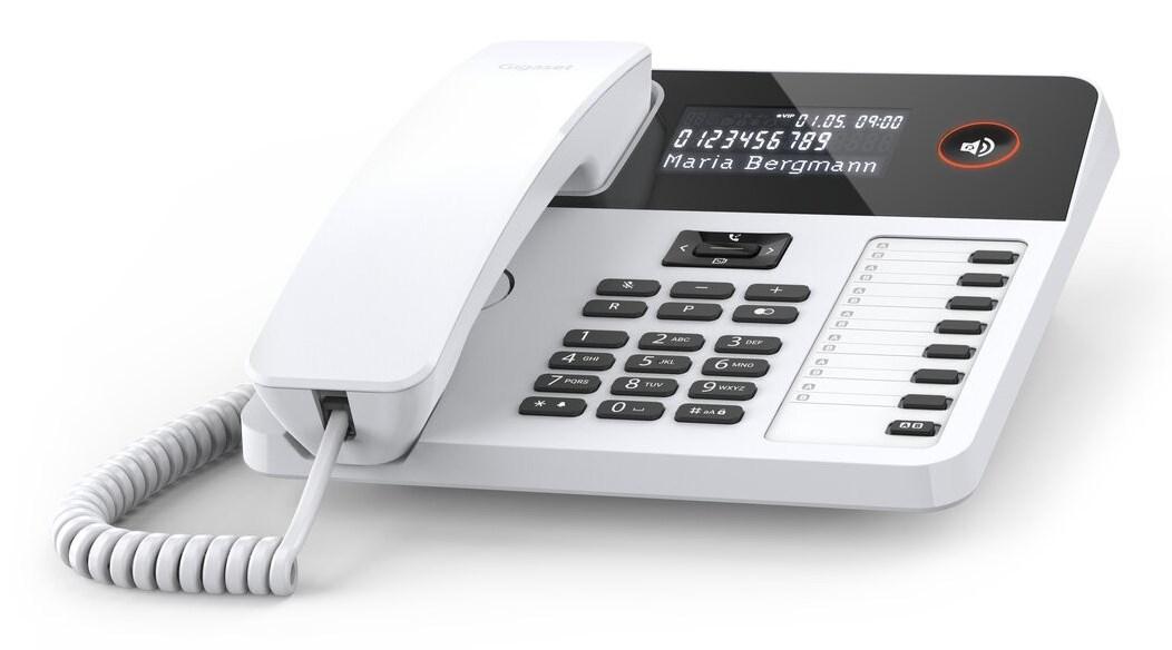 Fastnettelefon Gigaset Desk 600 – hvid billede