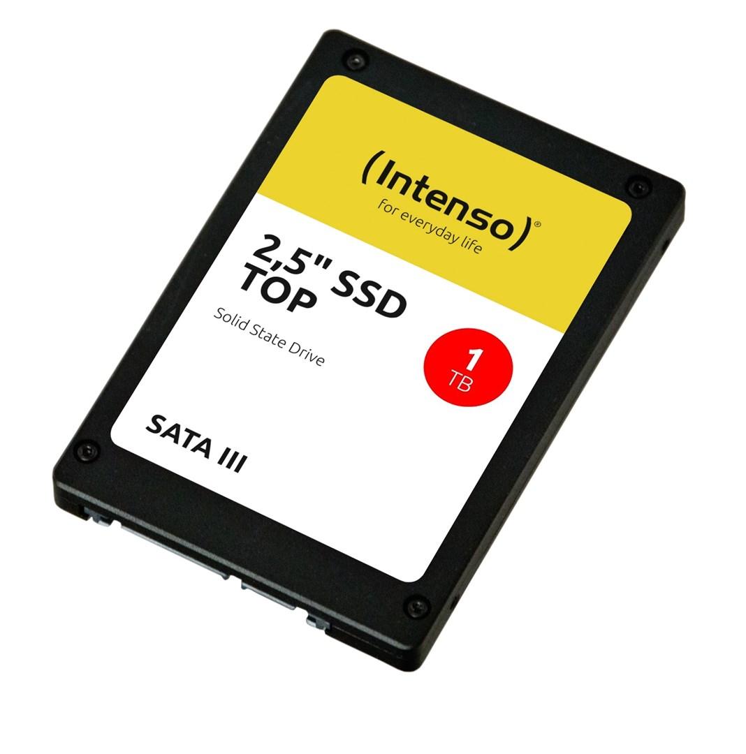 SSD 2,5" SATA III 1 TB – Intenso Top MLC billede