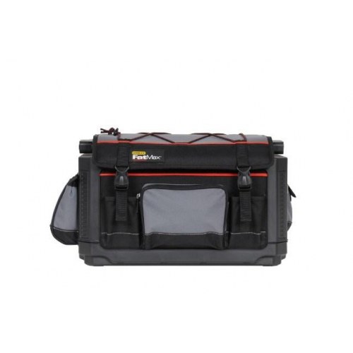 Værktøjstaske med åbent rum STANLEY FatMax - nylon/plast, sort/grå (49 × 28 × 31 cm)