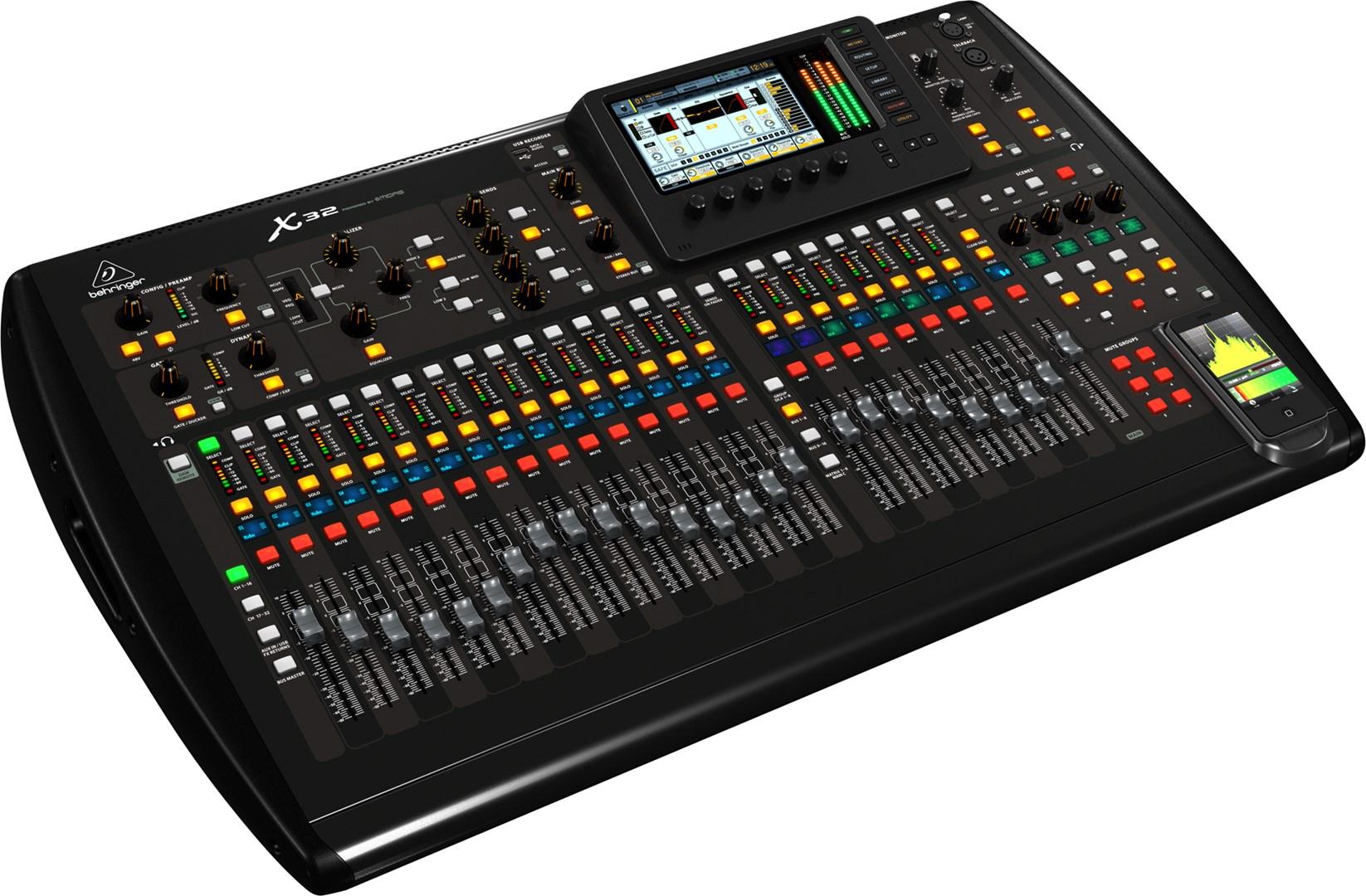 Digitalt mikserbord – Behringer X32, 40 kanaler, sort