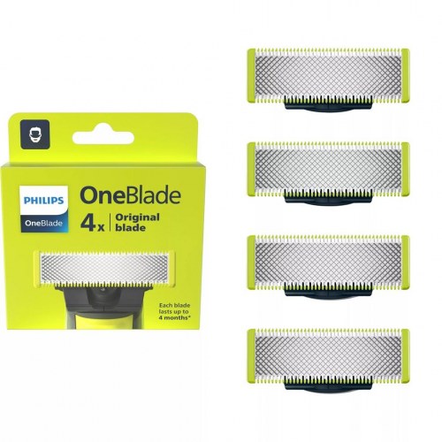 Barberblade til Philips OneBlade - udskiftning, 4 stk