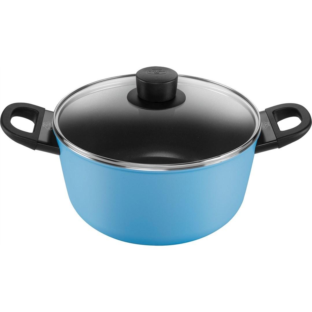 Gryde med låg 24 cm - BALLARINI Caprera, blå billede