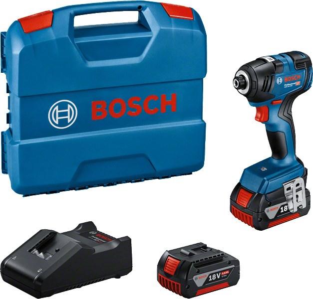 Slagnøgle 18V Bosch GDR 18V-200 Professional – 3.400 o/min, sort/blå billede