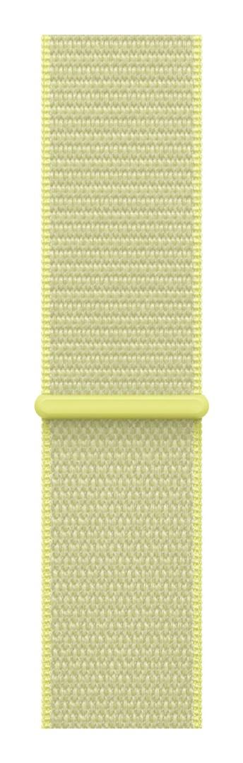 Apple urrem til smartwatch - gul, nylon/genanvendt polyester/spandex (One Size) billede