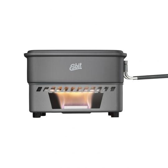 Termoflaske/komfur sæt ESBIT - gryde 1,1 l, aluminium, sort billede