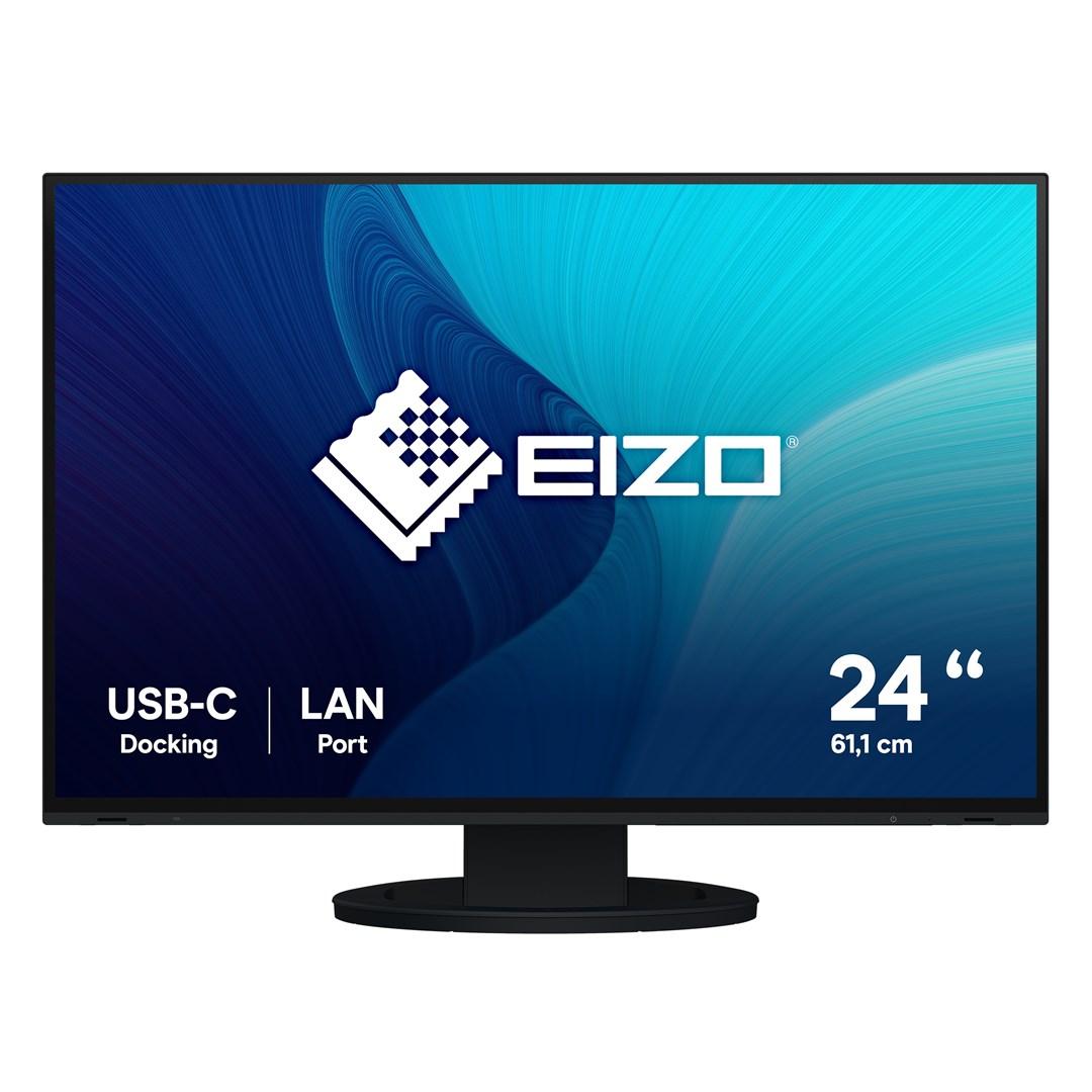 Skærm 24,1" EIZO FlexScan EV2495-BK - WUXGA, IPS, USB-C, sort