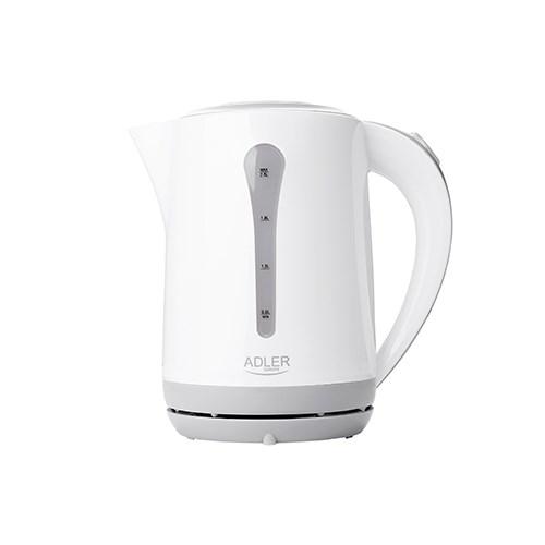 Elkedel Adler AD 1244 – 2,5 l, 2.200 W, hvid billede