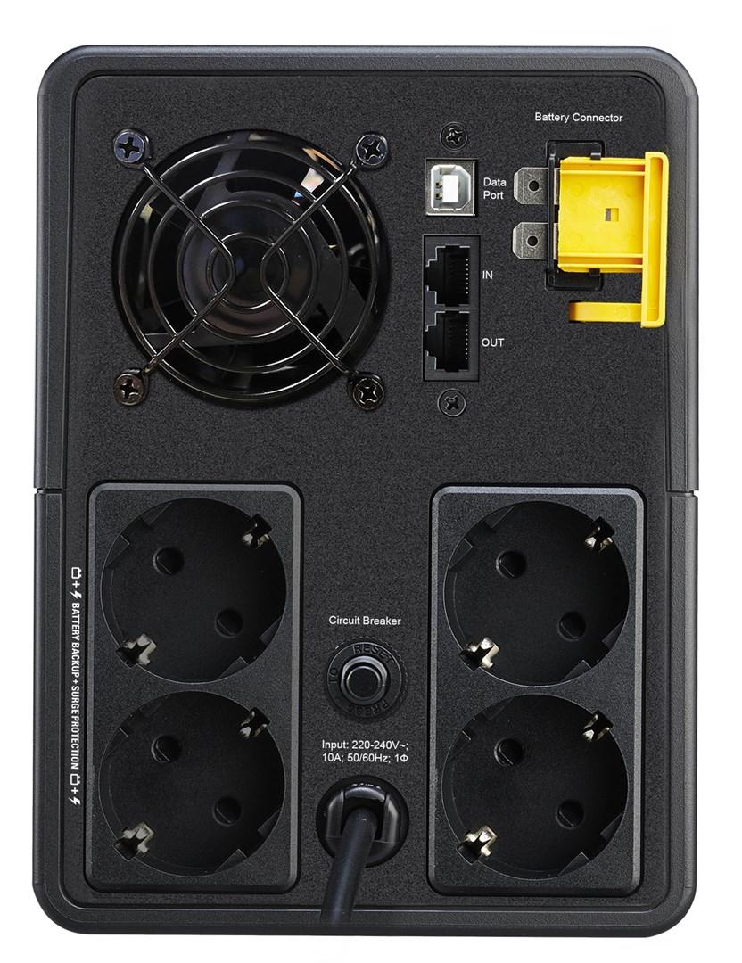 UPS strømforsyning APC Back-UPS 2200VA Tower, 230V, 4x Schuko, AVR