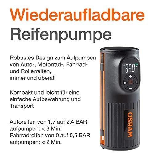 Dækpumpe genopladelig - OSRAM TYRE INFLATE 2000