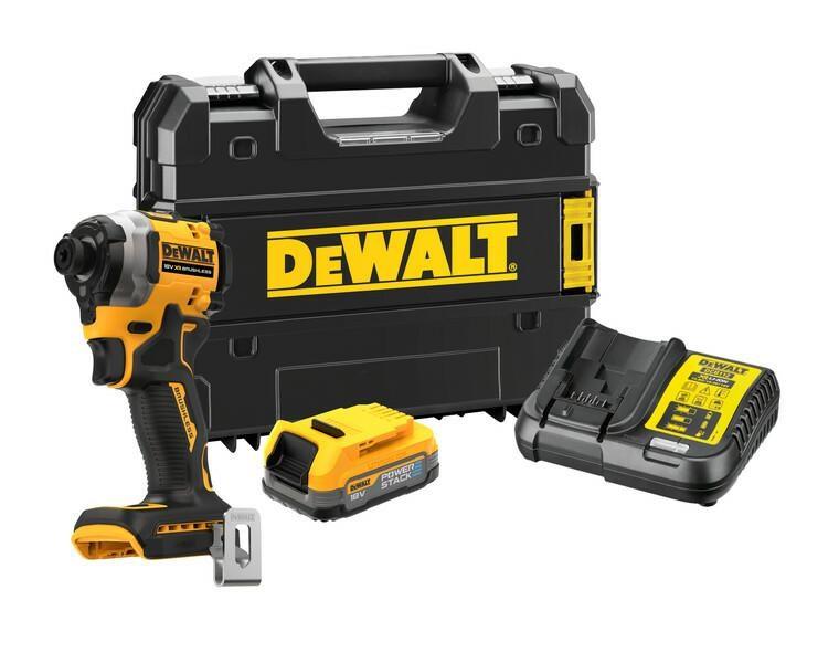Slagnøgle 18V DeWALT med batteri 1,7 Ah og TSTAK-kuffert billede