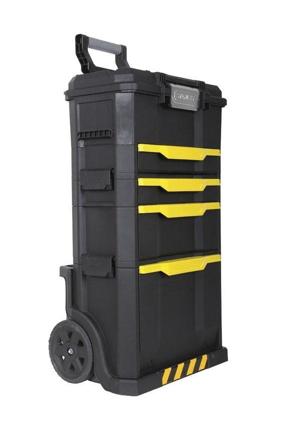 Stanley 1-79-206 værktøjsvogn 3 sektioner 866 x 488 x 348 mm, sort/gul
