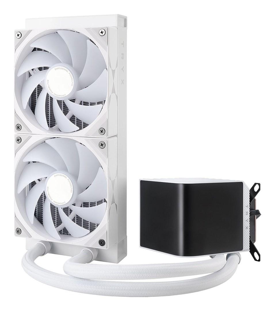 CPU vandkøler 240 mm ARGB - TRYX Panorama, hvid billede
