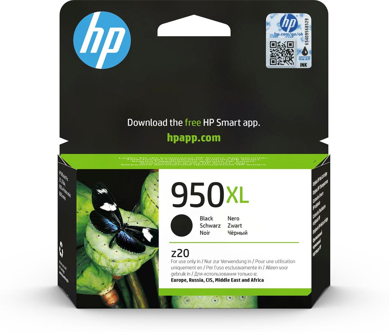 Blækpatron HP 950XL sort - original, høj kapacitet billede