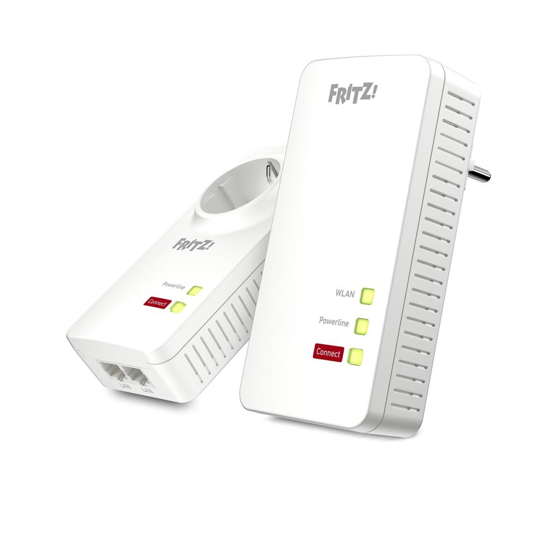 Powerline adapter sæt AVM FRITZ!Powerline 1260E WLAN 1200 Mbit/s - hvid billede