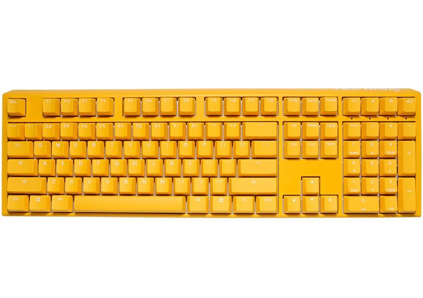 Gaming tastatur Ducky One 3 – USB, fuld størrelse, gul billede