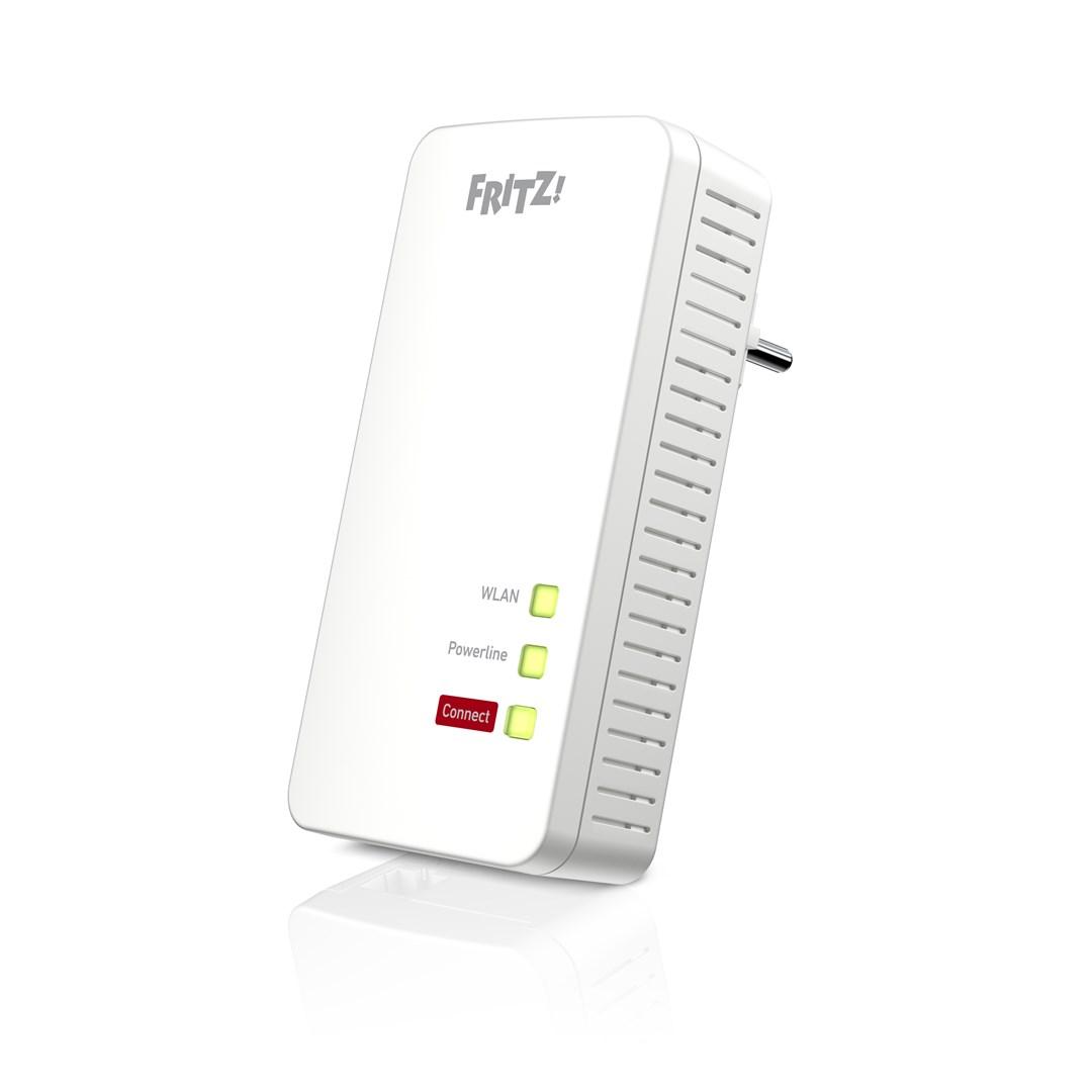 Powerline adapter AVM FRITZ!Powerline 1260 - 1200 Mbit/s, Wi‑Fi AC, hvid billede