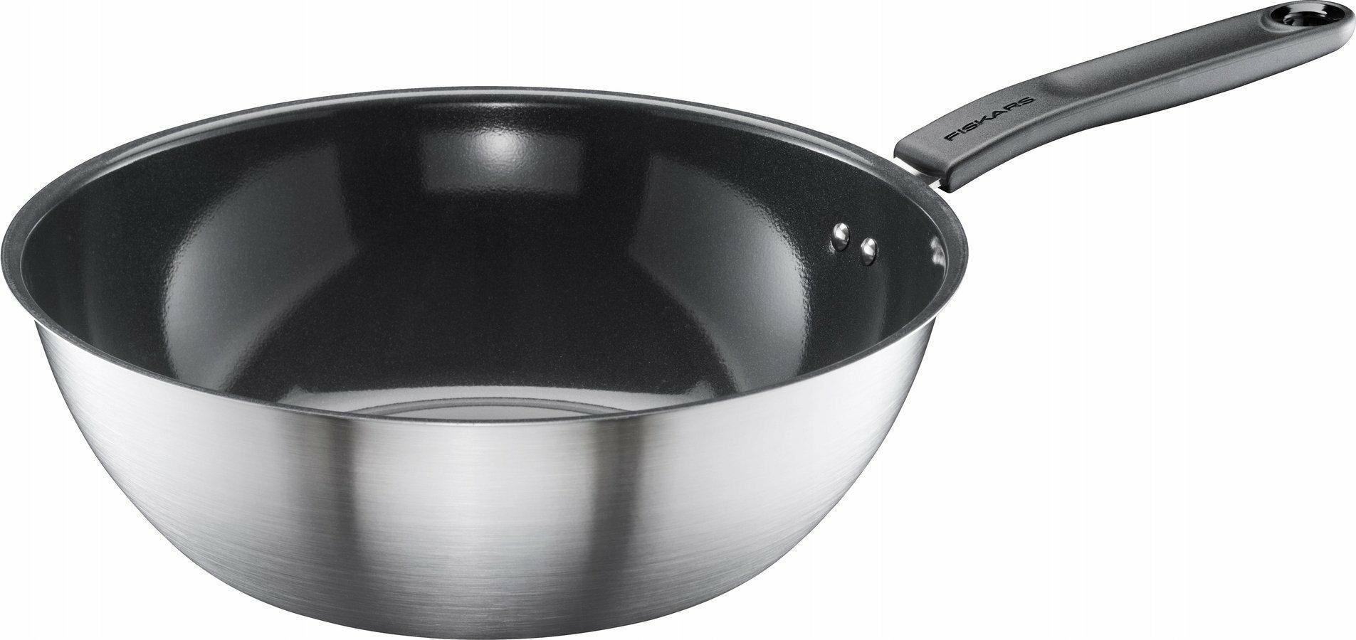 Wokpande 28 cm - Fiskars Functional Form med keramisk belægning