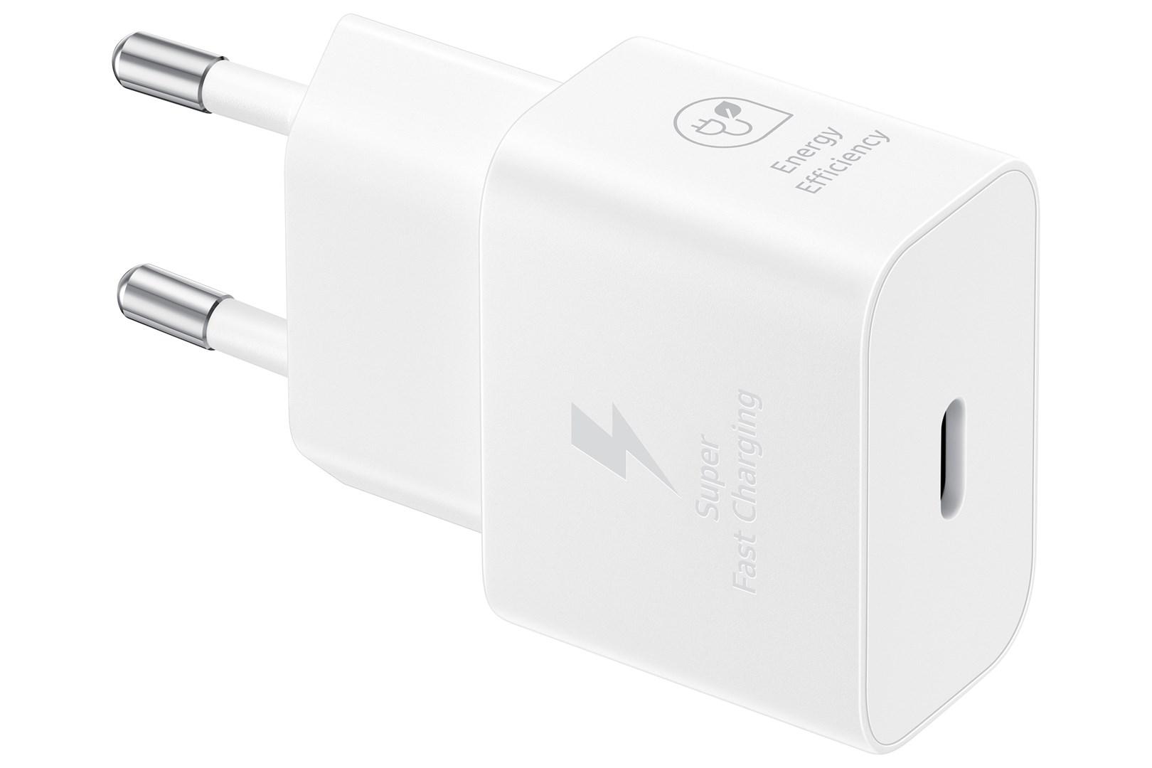 Samsung EP-T2510N - Strømforsyningsadapter - 25 Watt - 3 A - PD 3.0, SFC, PD/PPS (24 pin USB-C) - kabel medfølger ikke - hvid