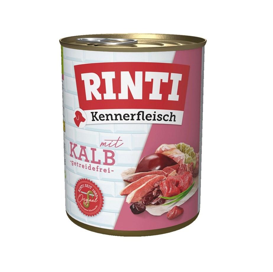 Hundefoder vådfoder RINTI Kennerfleisch Kalv 800 g billede
