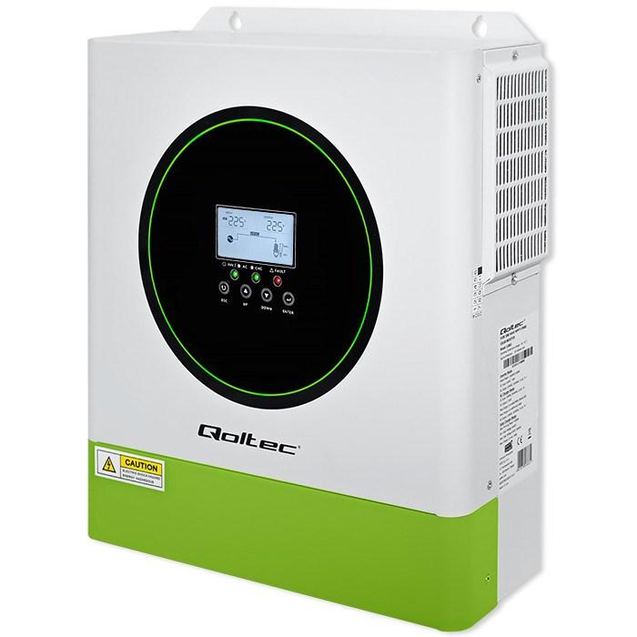 Solcelle vekselretter hybrid 24V 3500W med Wi‑Fi - Qoltec billede