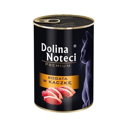 Vådfoder til kat – Dolina Noteci Premium med and, 400 g billede