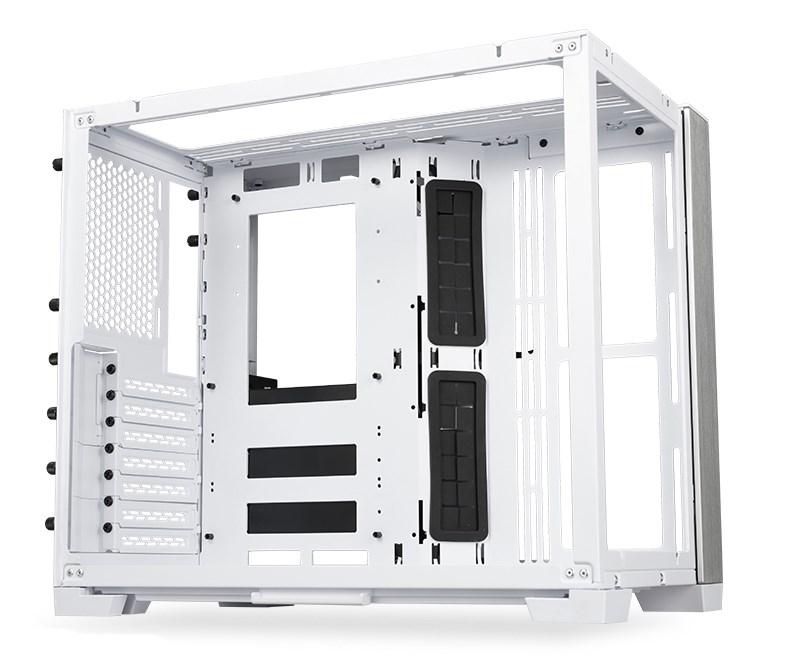 PC kabinet LIAN LI O11 Dynamic Mini Snow Edition, miditower, hærdet glas - hvid billede