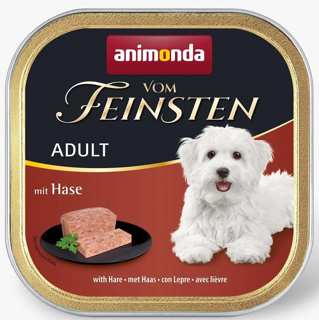 Vådfoder til hund – animonda Vom Feinsten Adult med kanin, okse og svin 150 g billede