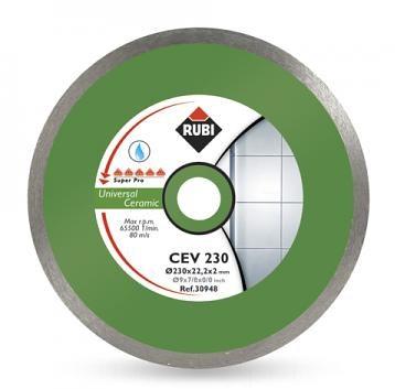 Diamantskive til fliser 230 mm - RUBI CEV 230 Superpro billede
