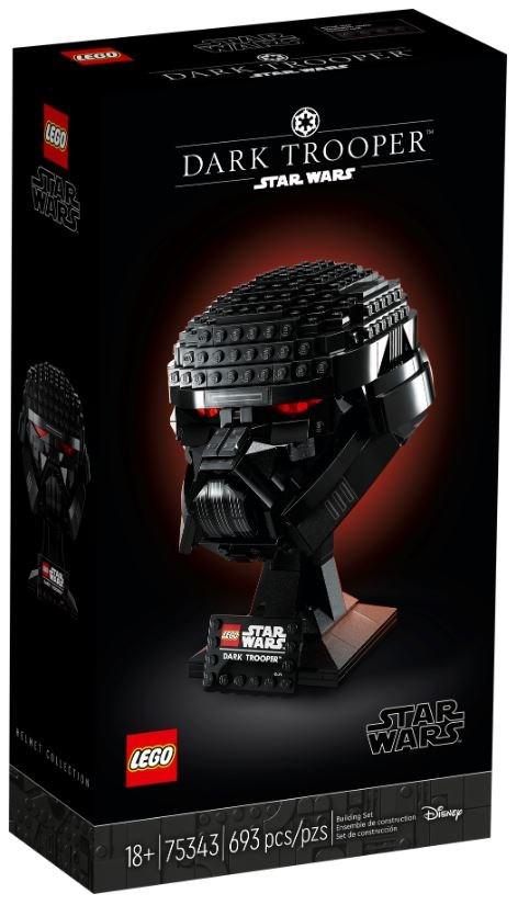 LEGO Star Wars Dark Trooper hjelm - sæt 75343 (Helmet Collection) billede